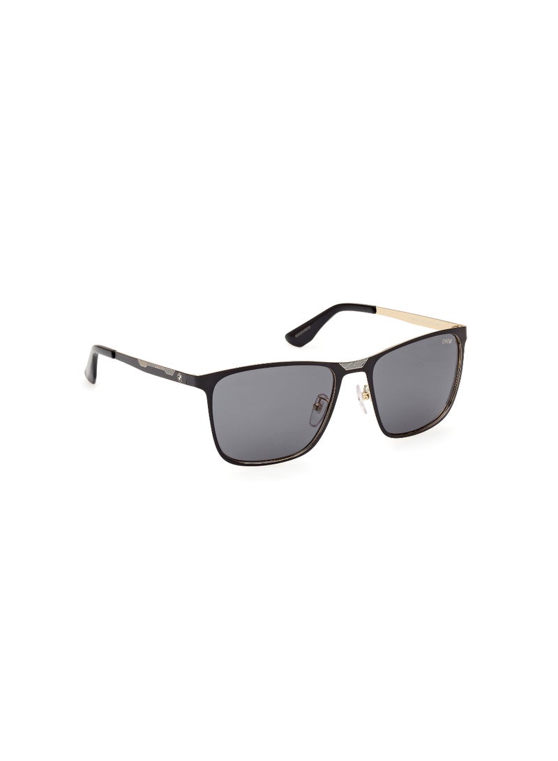 BMW Men's Rectangular Shape Metal Sunglasses BW0052-H02A56 Lens Size: 56 Millimeter - Matte Black - Image 3